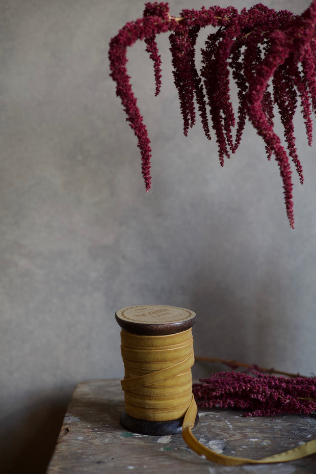 Mustard Velvet Ribbon
