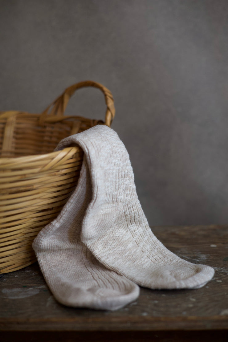Cottage Socks: Oatmeal