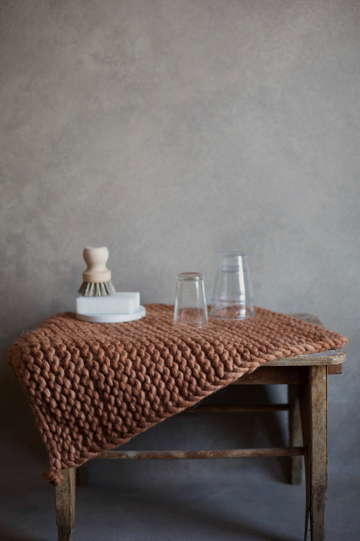 Knitted Wool Dish Mat