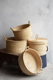 Woven Lidded Hamper