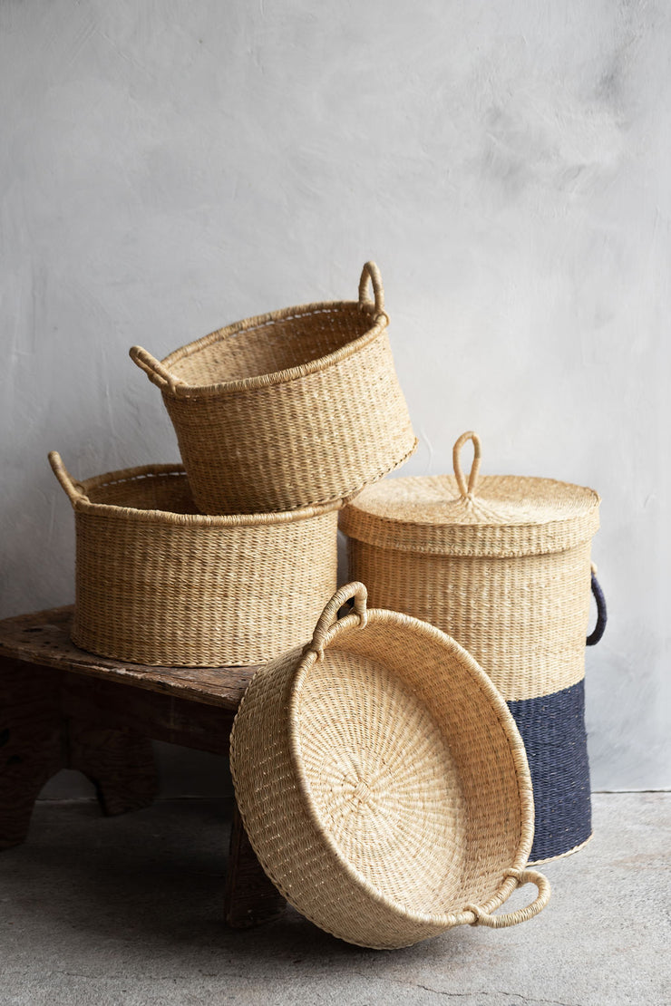 Woven Lidded Hamper
