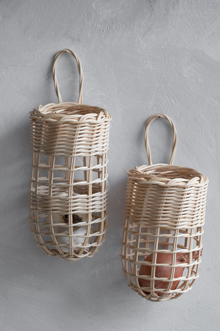 Woven Garlic Basket