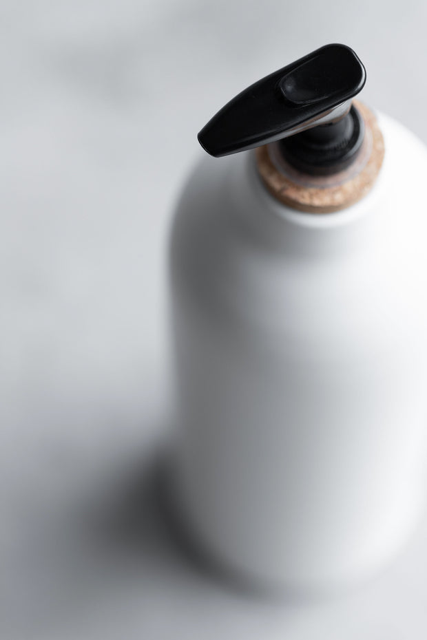 Ceramic Soap Dispenser - Matte White