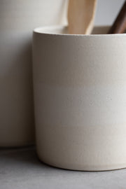 Ceramic Utensil Holder-Sand Stripe