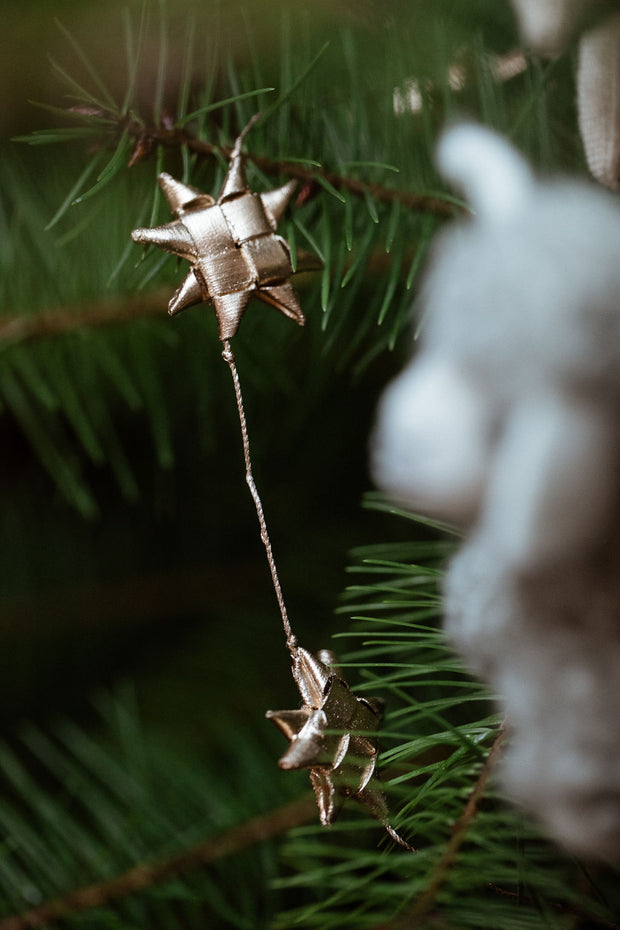 Handmade Gold Star Garland