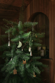 Delicate Brass Moon Ornament