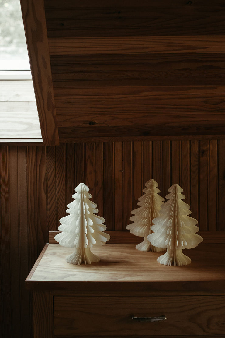 Ivory Holiday Paper Tree