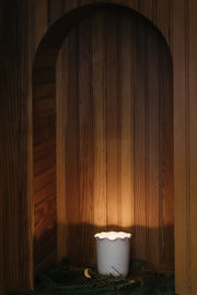 Scalloped Holiday Candle