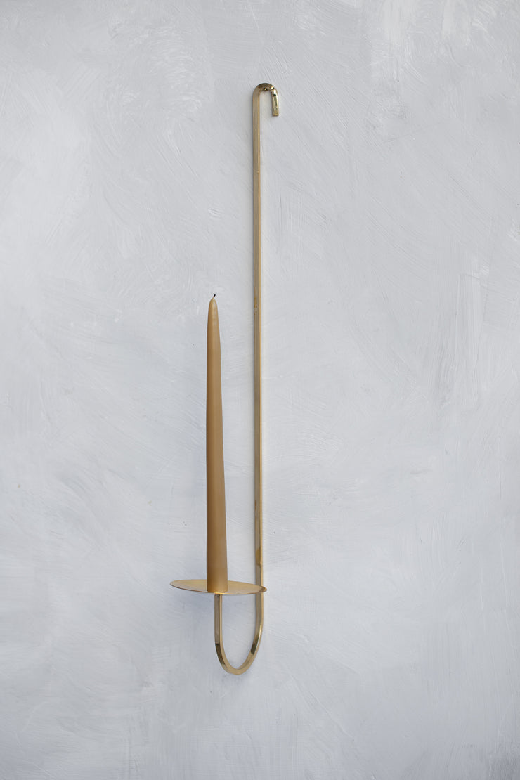 Brass Candle Sconce - Single