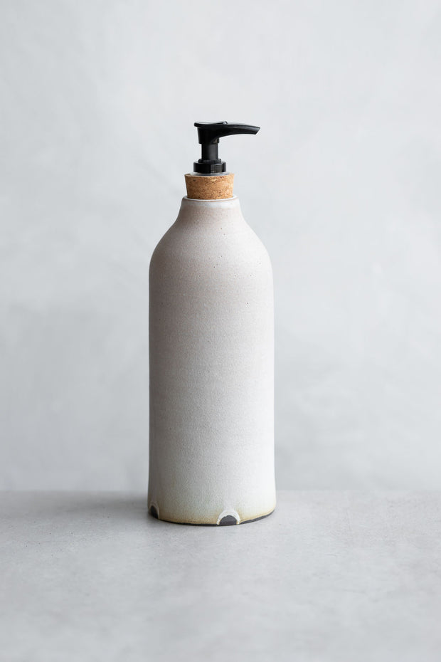 Ceramic Soap Dispenser - Matte Grey
