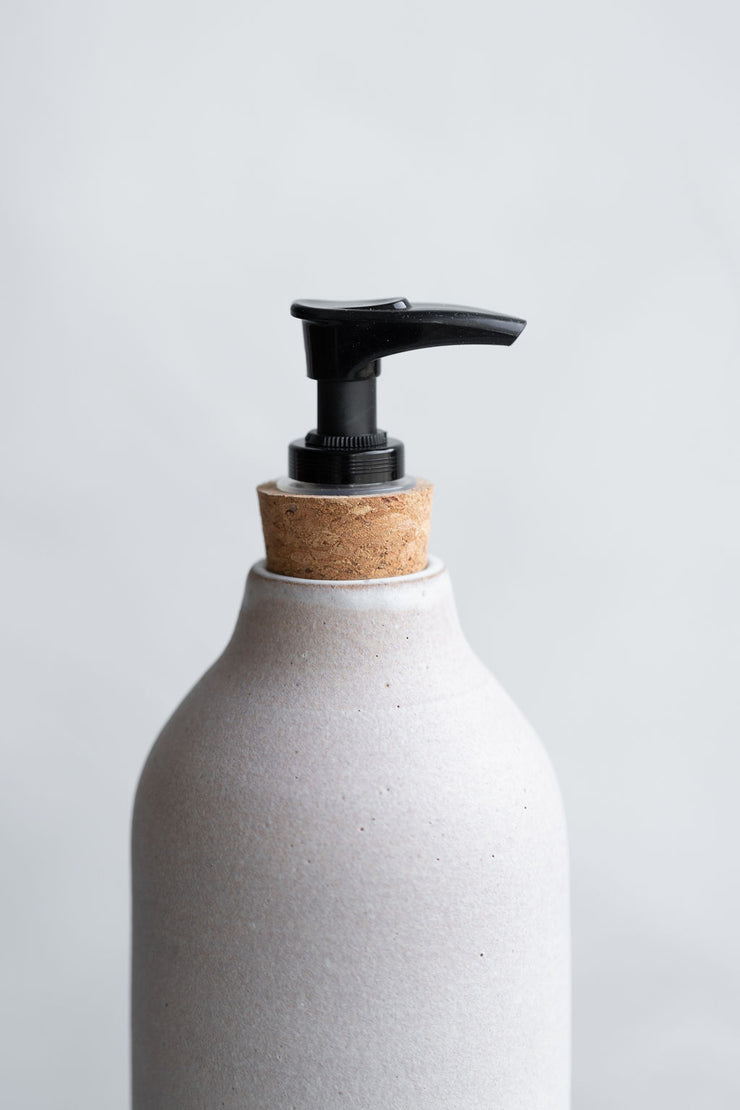 Ceramic Soap Dispenser - Matte Grey