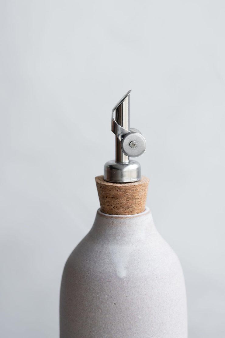 Ceramic Oil Cruet - Matte Grey