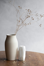 Slender Stoneware Vase - Sand