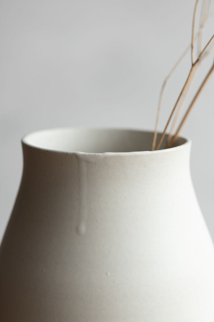Slender Stoneware Vase - Sand