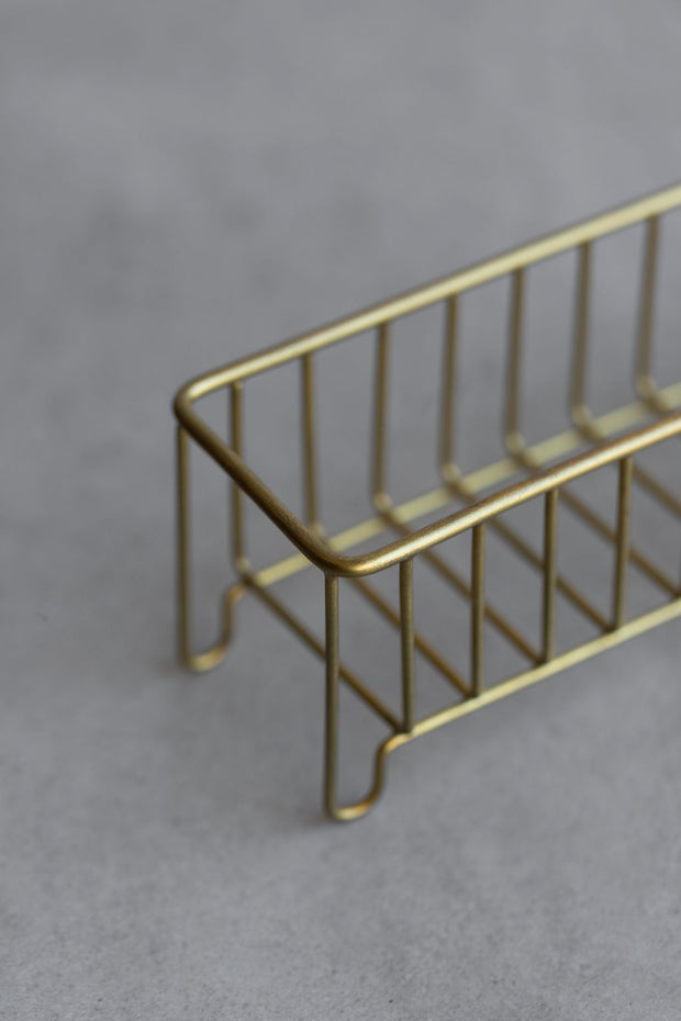 Brass Narrow Wire Basket