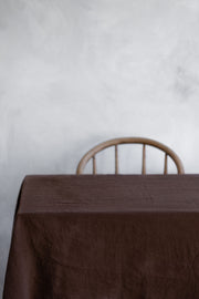 Notary Linen Table Cloth-Bark