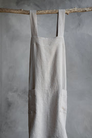 Notary Linen Apron - Mushroom