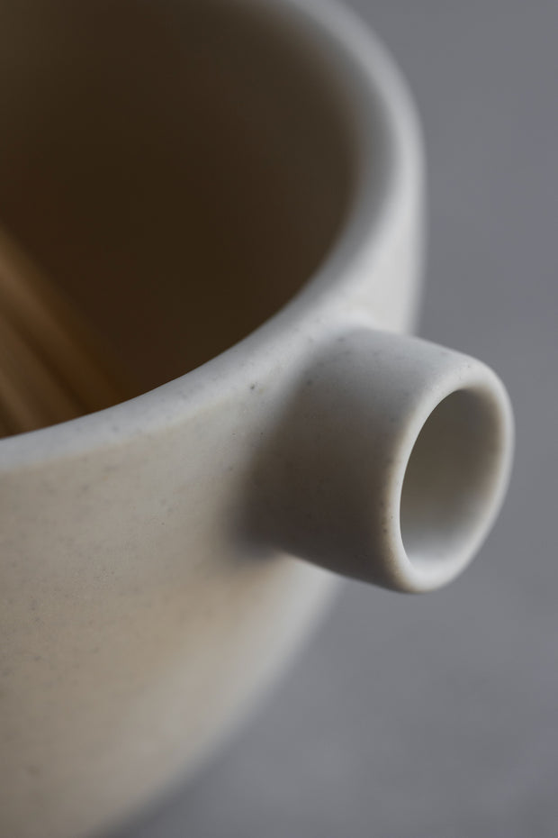 Spouted Matcha Prep Bowl - Sand