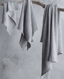 Notary Linen Waffle Towels - Chalk