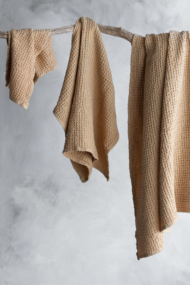 Notary Linen Waffle Towels - Sand