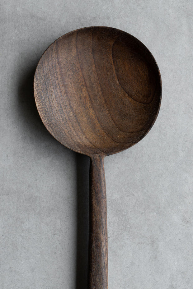 Organic Walnut Large Round Spoon