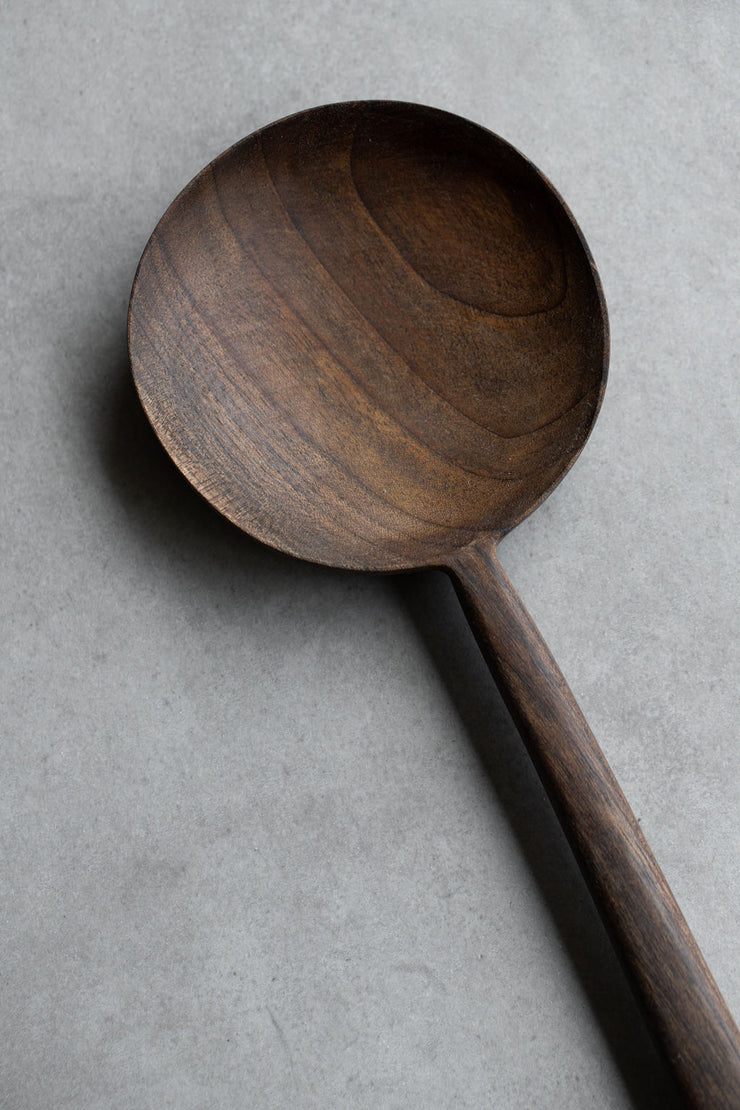 Organic Walnut Large Round Spoon