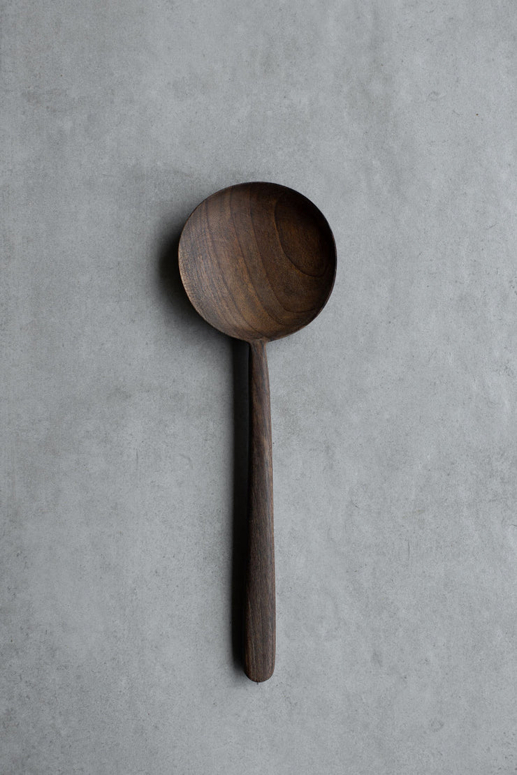 Organic Walnut Large Round Spoon