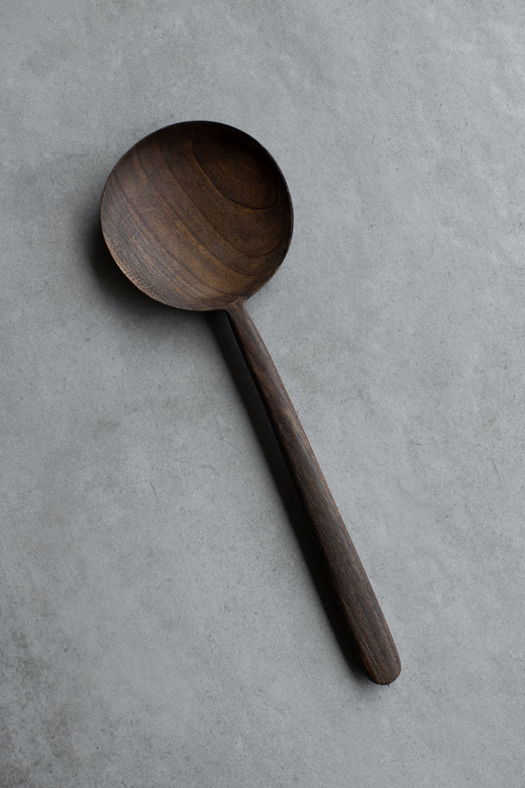 Organic Walnut Large Round Spoon