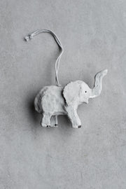 Paper Mache Elephant Ornament