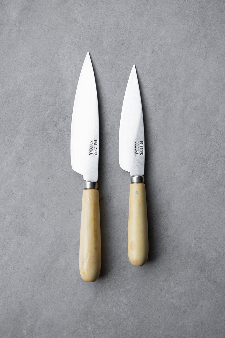 Carbon Steel Kitchen Knives - Boxwood Handle – Notary Ceramics