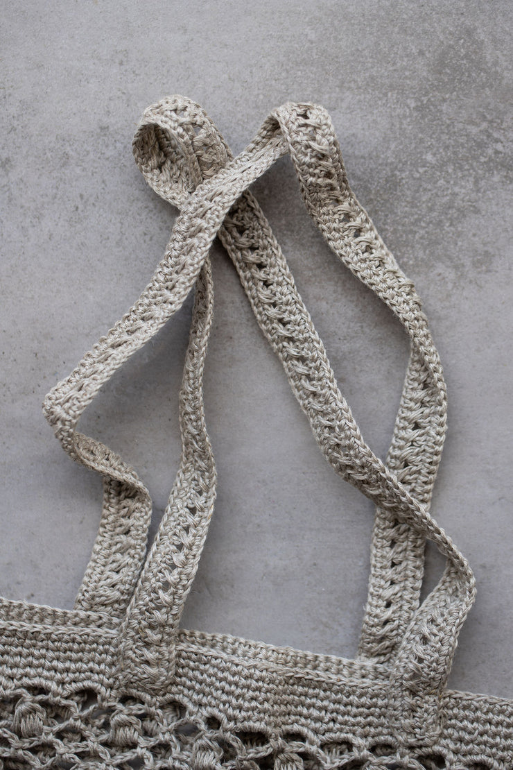 Crocheted Biana Bag - Linen
