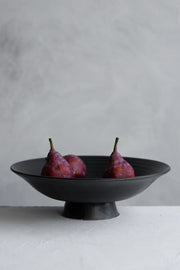 Shallow Footed Compote - Satin Black