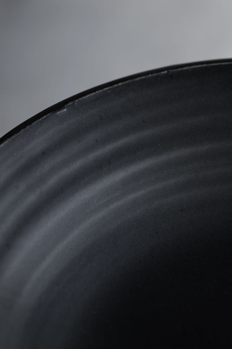 Shallow Footed Compote - Satin Black