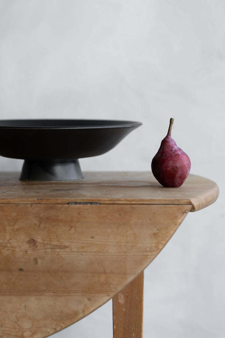 Shallow Footed Compote - Satin Black