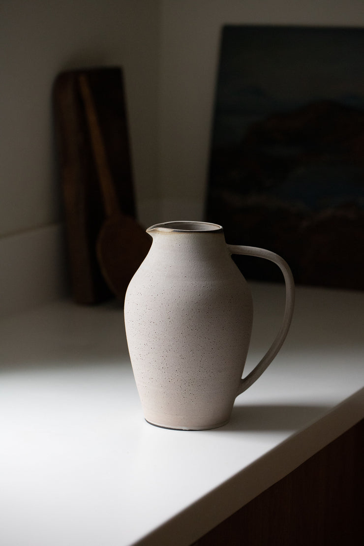 Trefoil Pitcher - Matte Grey