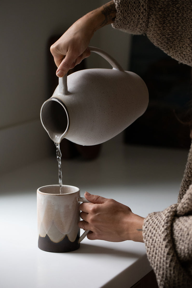 Trefoil Pitcher - Matte Grey