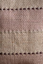 Striped Jute Tote Bag