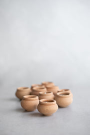 Handmade Terracotta Beeswax Tea Light Candles - Box of 10