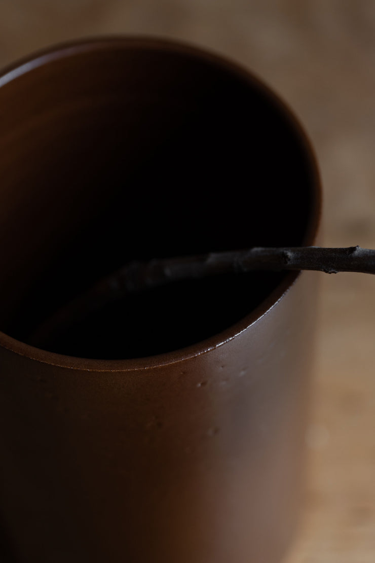 Ceramic Utensil Holder - Bark