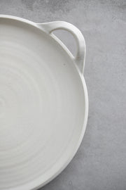 Ceramic Handled Serving Platter - Sand