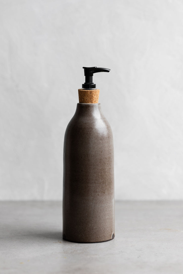 Ceramic Soap Dispenser - Satin Stone