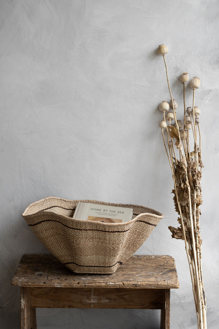 Dancing Basket with Black Stripes