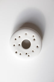 Ceramic Flower Frog - Matte White