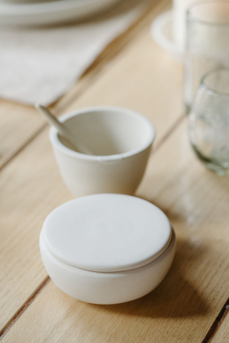 Ceramic Lidded Salt Well