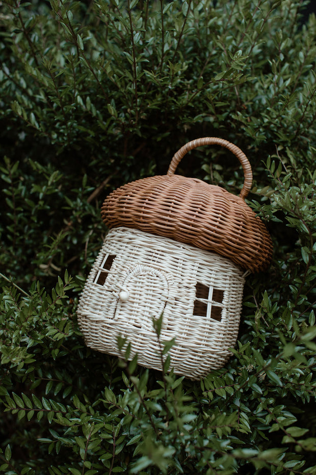 Rattan Mushroom Basket