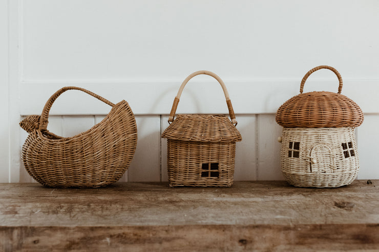 Rattan Chicken Basket