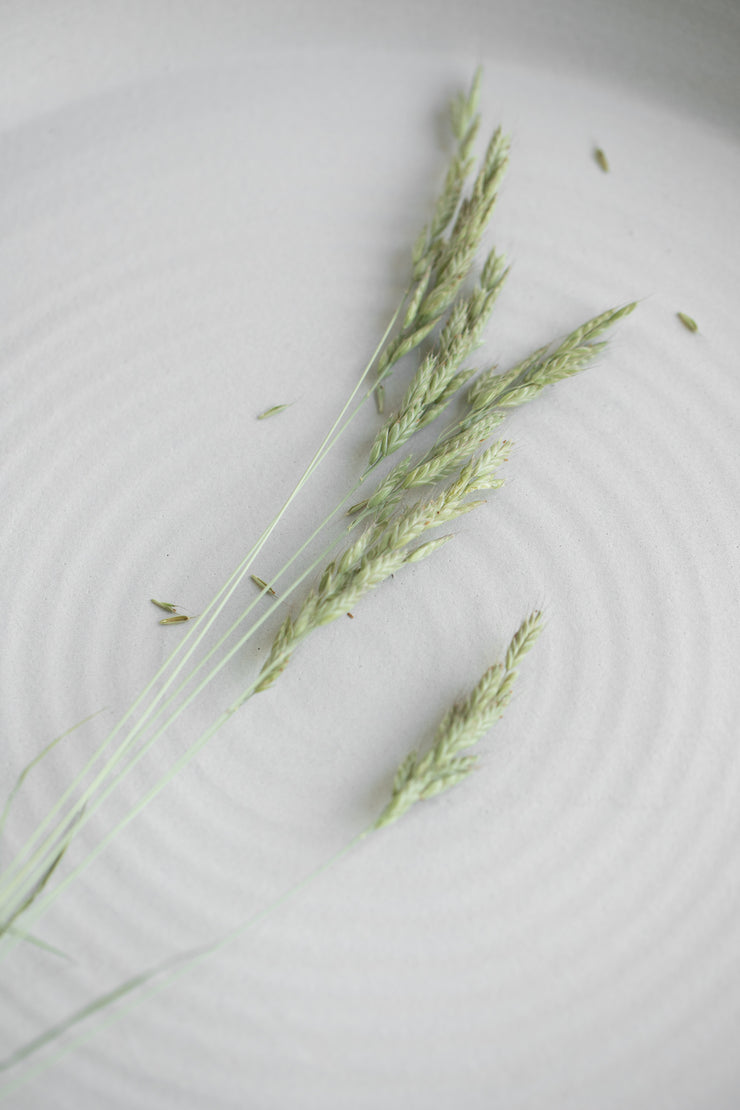 Ceramic Handled Serving Platter - Chalk