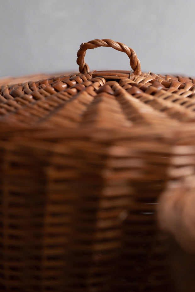Woven Lidded Basket