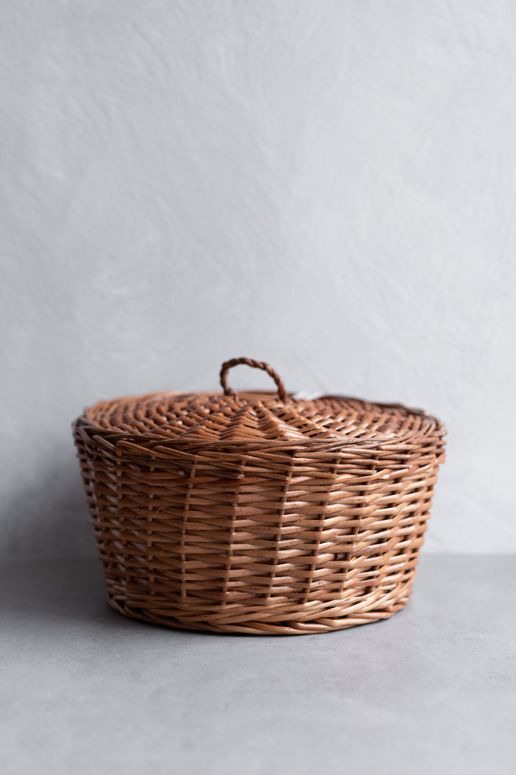 Woven Lidded Basket