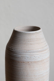 Olive Stoneware Vase - Matte Grey